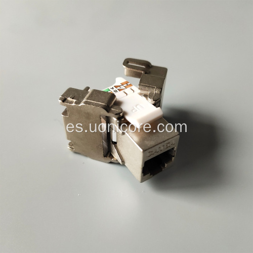 Conector trapezoidal STP 180 cat.6A compatible con doble Fluke